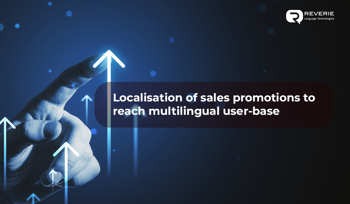 Localisation of sales promotions to reach multilingual user base