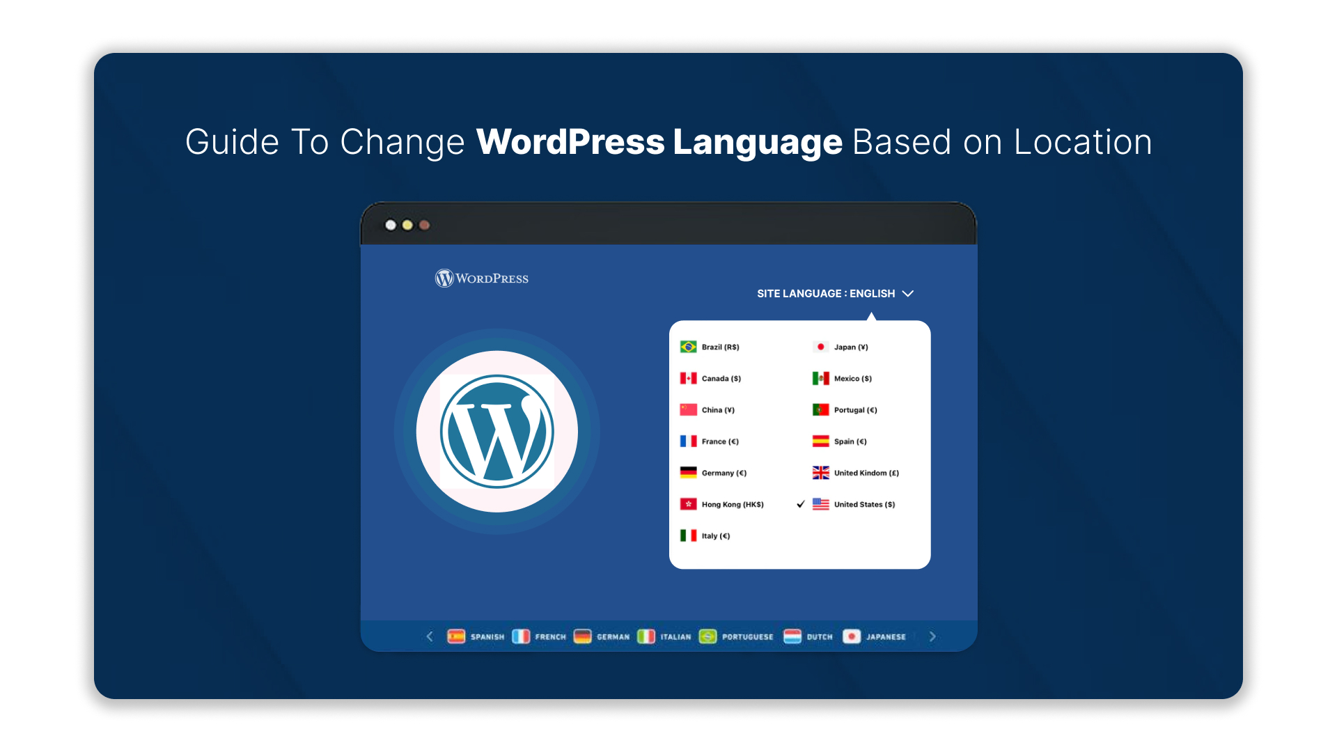 Guide To Change WordPress Language Based on Location